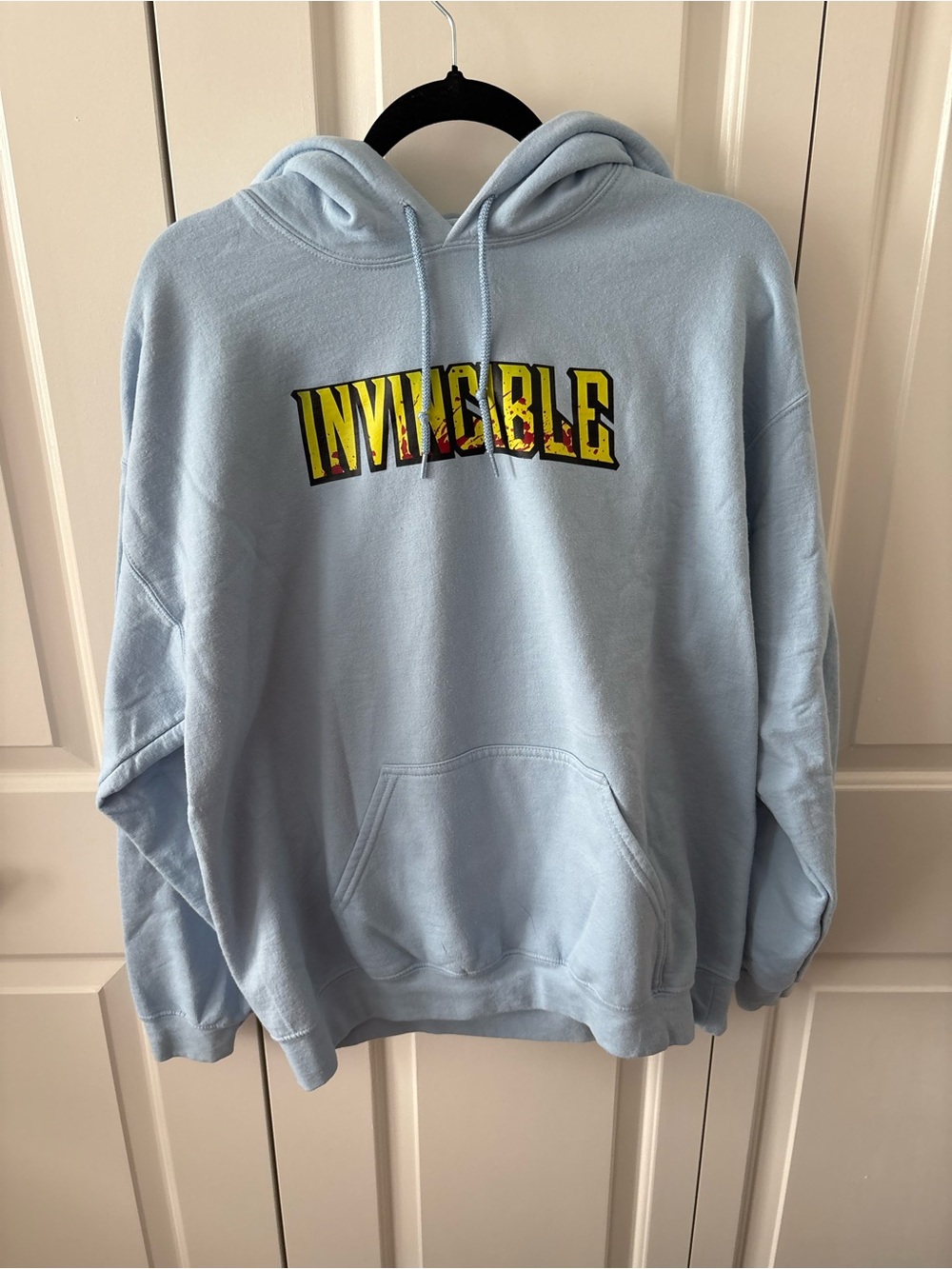 Invincible Light Blue Men's Hoodie Sweatshirt